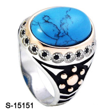 Neu Arriaval Modeschmuck Ring Silber 925 mit Türkis Stein